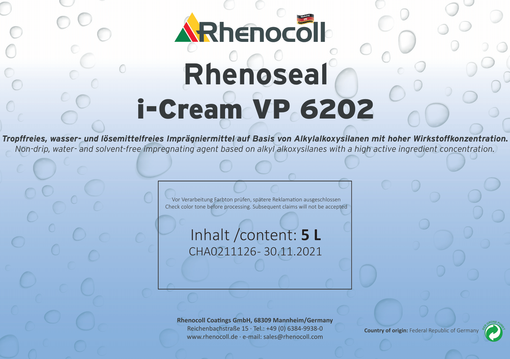 Rhenoseal i-Cream  VP 6202